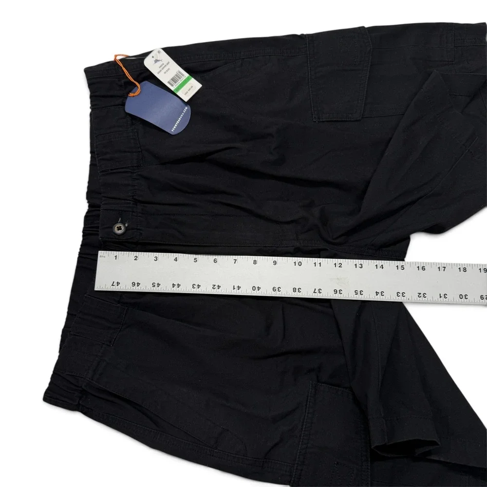 Tommy Bahama Mens Black Survivor Cargo Shorts LT Cotton Large Tall NWT